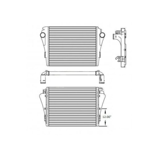 freightliner m2 mm 106 business models 08 13 charge air cooler oem a0525424013